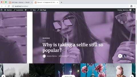 Modules setup (home page) - Opinion WordPress Theme