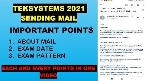 🔴TEKSYSTEM EXAM UPDATES 2021 || EXAM PATTERN 🔥|| BEST OF LUCK 👍
