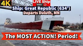 ⚓MOST Action in Canal! Great Republic departs Duluth, MN