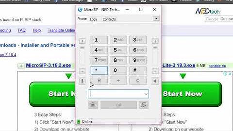Microsip Softphone para llamadas vozip. Arkas Comunicaciones.