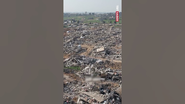 İşgalci İsrail'in harabeye çevirdiği Gazze
