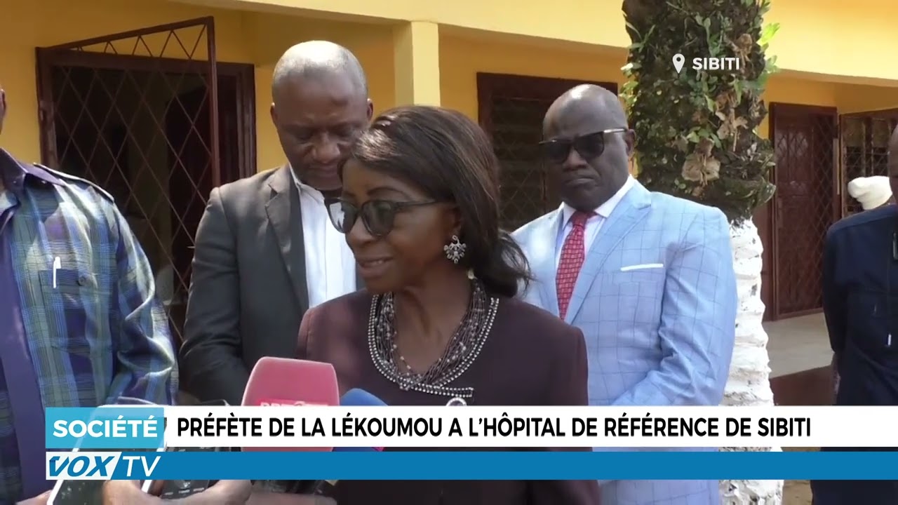 Visite de la préfète de la Lékoumou à l'hôpital de référence de Sibiti