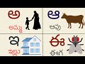 తెలుగు వర్ణమాల | అ - అమ్మ ఆ - ఆవు | Achulu Hallulu | Telugu varnamala | Telugu aksharalu for kids