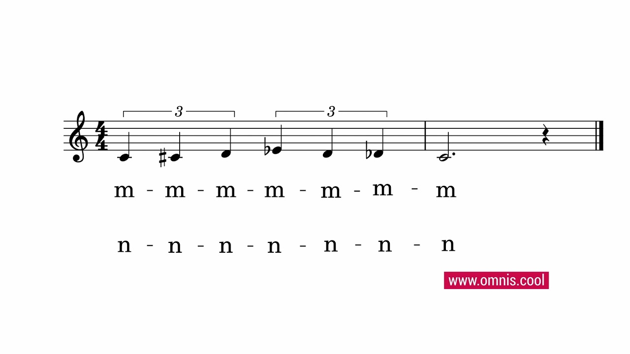 Vocal Exercise 1 - Chromatic - M - Demonstration