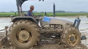 new horlland tt75 use in muddy field#farming #tractor #tractorunit #tractor myanmar