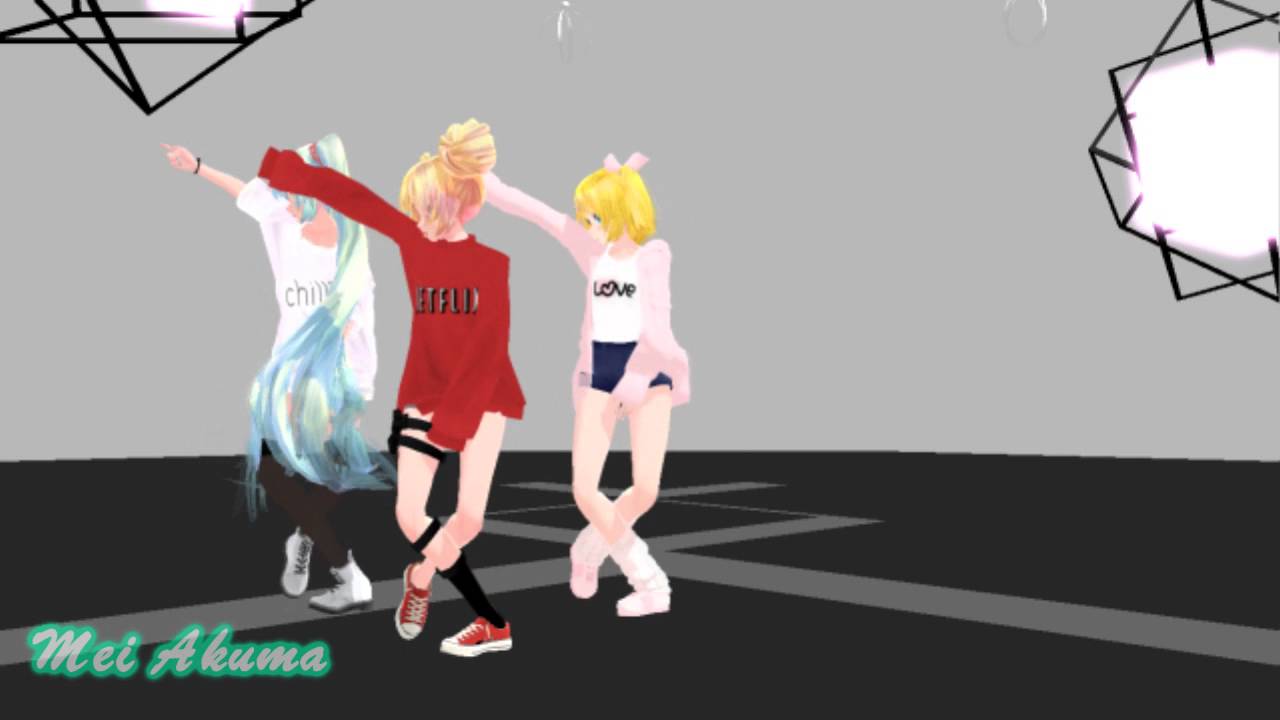 【MMD】Love me right [Rin, Miku and Neru]