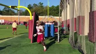 RUnning backs, tight ends in FSU spring practice