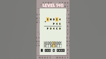 Level 148 - Cryptarithm: android game math  #cryptarithm #mathematics #matematika #maths