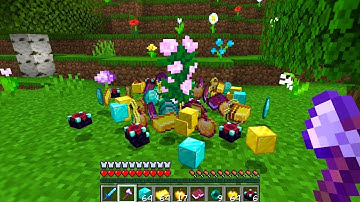 Minecraft UHC, but flowers drop RANDOM ITEMS...