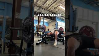 364lbs/165kgs Bench Press 3 Weeks Out