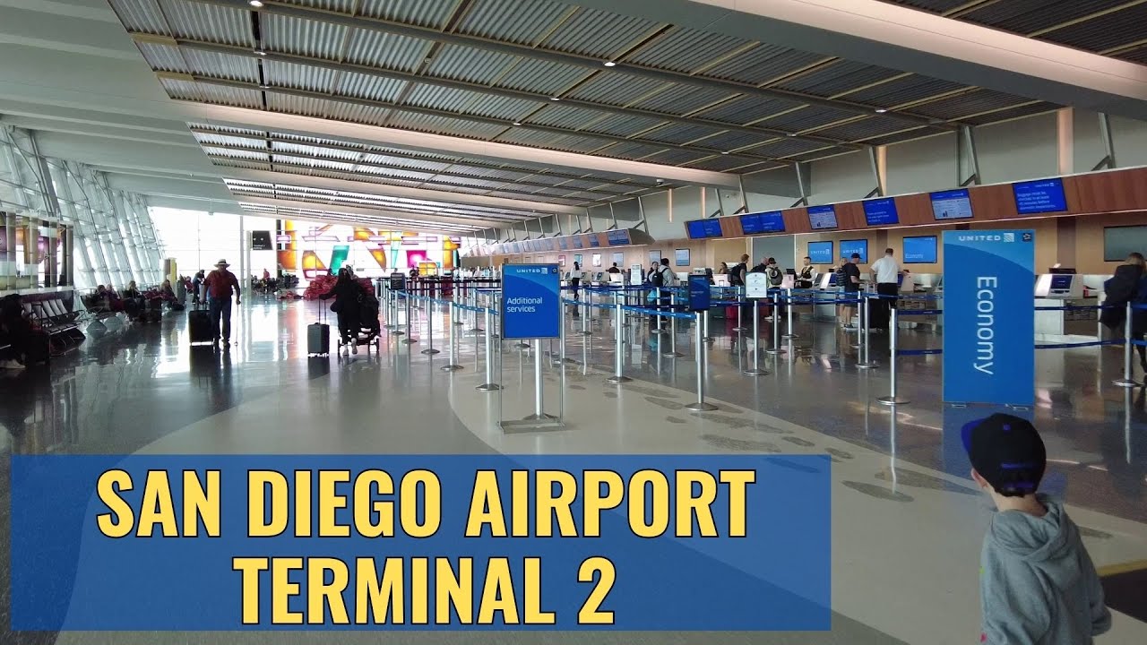 San Diego Airport (SAN) Terminal 2 Walk Thru April 2023 4K