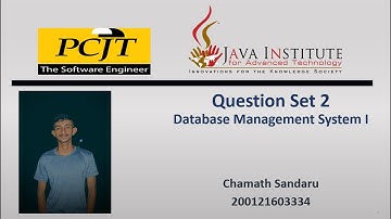 Question set 02 | Database Management System I | Java Institute