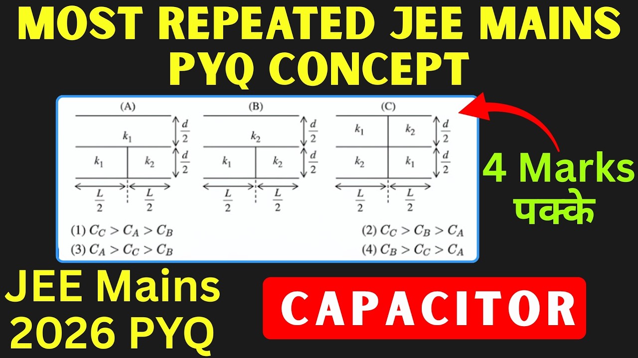 How to Solve these Capacitor Questions ? | JEE Mains 2026 JAN Attempt ...