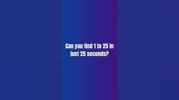 Only 1% Can Do This in Time ⏱️ | Number Order Test