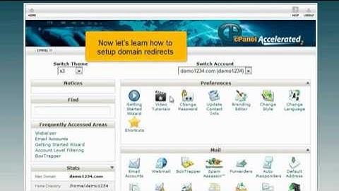 How to setup domain redirects in cPanel