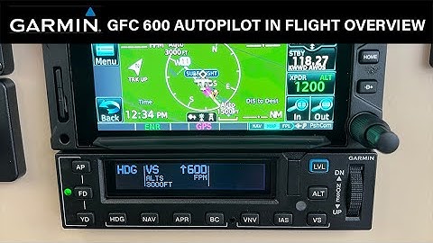 Garmin GFC 600 Autopilot In Flight Overview & Rudder Bias Demo.