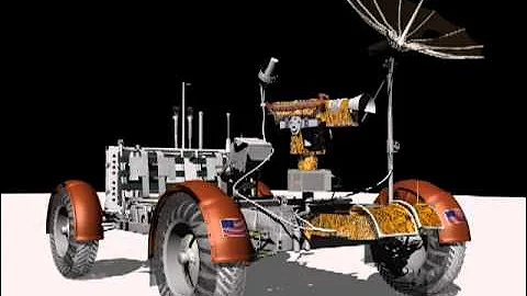 Lunar Rover Vehicle Camera Motion Animation