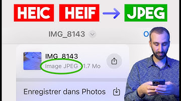 Transformer vos photos HEIC et HEIF en JPEG sur ton iPhone (sans application)