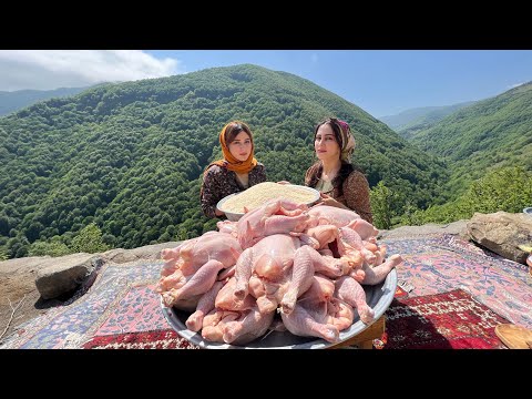 Mix: cooking chicken in the village with three different recipes in one hour!