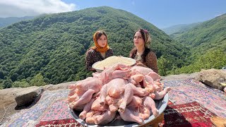 Mix: cooking chicken in the village with three different recipes in one hour!