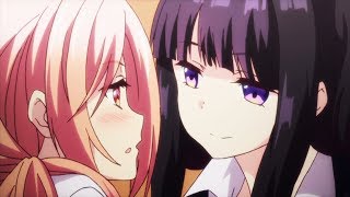 She's Always Doing Weird Things to Her...  Yuri Anime Scene !