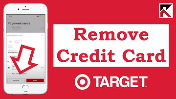 How To Remove Your Credit Or Debit Card on Target App