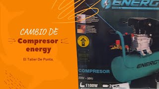 Compresor Energy 24L características, forma de uso y como fue el cambio por el anterior. by El taller de punta 585 views 9 months ago 11 minutes, 31 seconds
