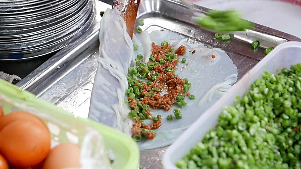Chinese Street Food - CHEUNG FUN Steamed Rice Noodle China