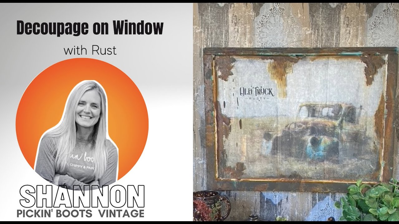 How to Decoupage on a Window YouTube