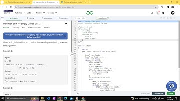 Insertion Sort for Singly Linked List || Linked list || DSA || POTD || DAY-3 #potd
