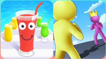 Juice Run 3D Vs Giant Rush 3D🟥🟡🔹👁‍🗨🔹🟡🟥New Levels Big New Update Max Walkthrough Android iOS Gameplay