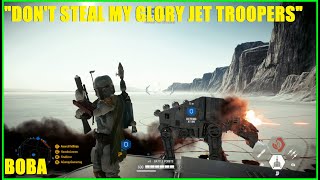 Star Wars Battlefront 2 - Boba Fett trying to out compete the new Jet troopers! | Boba KIllstreak!