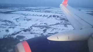Landing at Novokuznetsk (NOZ). 03.04.2021. Aeroflot. Boeing 737-800NG.