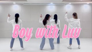 [MIRRORED] 4인 안무 방탄소년단 (BTS)-작은 것들을 위한 시 'Boy With Luv' | 커버댄스 거울모드 Cover dance mirrored mode