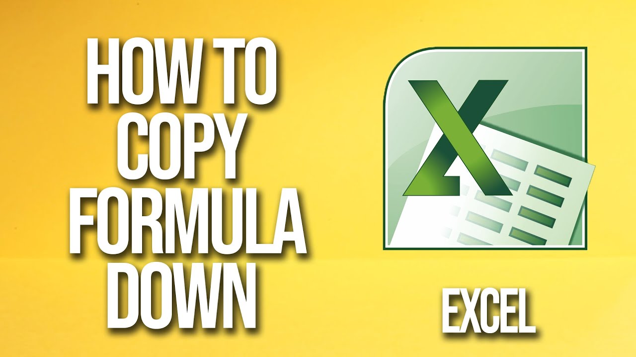How To Copy Formula Down Excel Tutorial YouTube How To Copy Formula Down Excel Tutorial YouTube