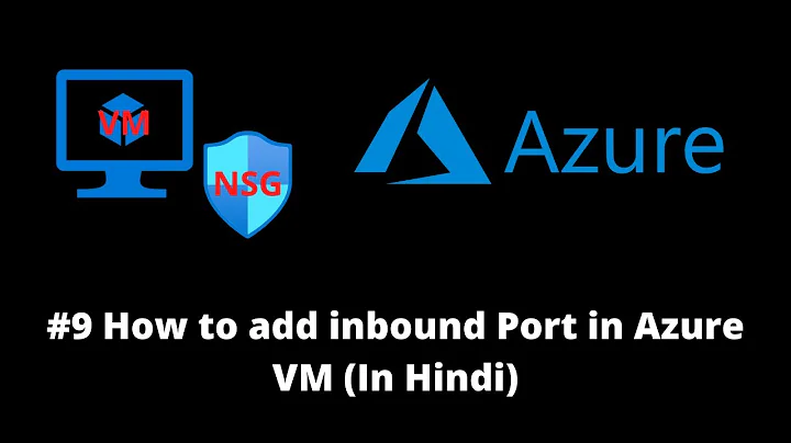 How to add inbound Port in Azure VM | Allow port on Azure NSG | Azure virtual firewall