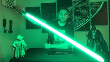 Unique Batman Themed Lightsaber (KR Flagship) Review - CFX/Neopixel Saber by SoloSabers/SaberMach