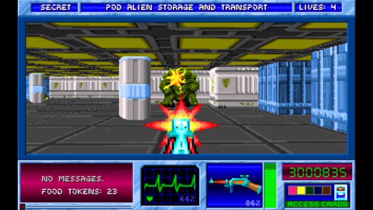 Blake Stone: Aliens of Gold E2M11: Pod Alien Storage and Transport (100 ...