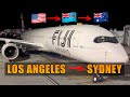 Fiji Airways Airbus A350 New Economy Class !  🇺🇸 Los Angeles LAX to Sydney SYD 🇦🇺 FLIGHT REPORT