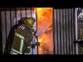 Four well involved dumpster fires  lafd engine 65