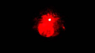 Diffuse reflection by 5mw laser
