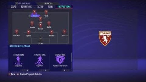 FIFA 21 Custom Tactics - Recreate 4-3-1-2 of Torino  + Instructions - Replicate real system