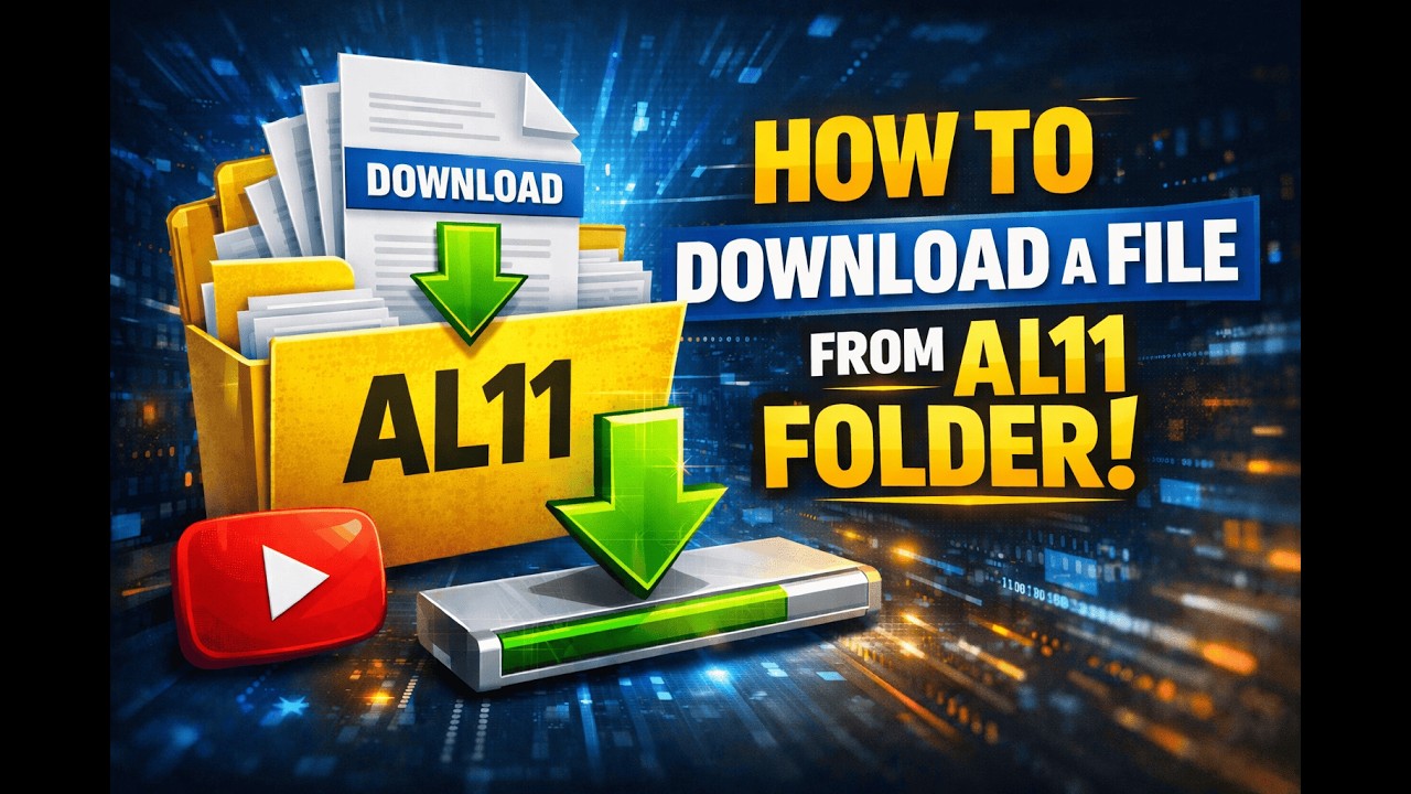 How to Download a File from AL11 Folder |  Cómo descargar un archivo de la carpeta AL11
