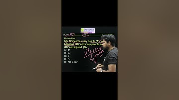 SBI Clerk 2021 English PYQ📝 | Find Out the Error Question | Spotting Errors | English Grammar | #sbi