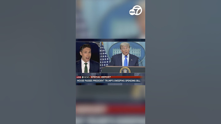 Breaking news: President Trump's 'megabill' passes the House