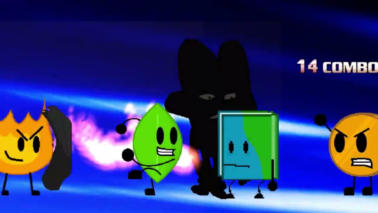M.U.G.E.N: Four VS. Firey, Book, Leafy, & Coiny (BFDI) - Matthew T.O.S.G Gaming | #bfdi #mugen