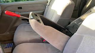 How To Open A Center Console That Doesn’t Unlatch 2000 Chevrolet Silverado Stuck Closed Screwdriver