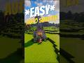 Easy early game autosmelter #minecraft #minecraftcrops #minecraftbuilding