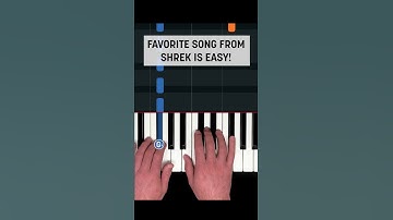 Thumbnail of EASY song from SHREK anyone can play! #shorts