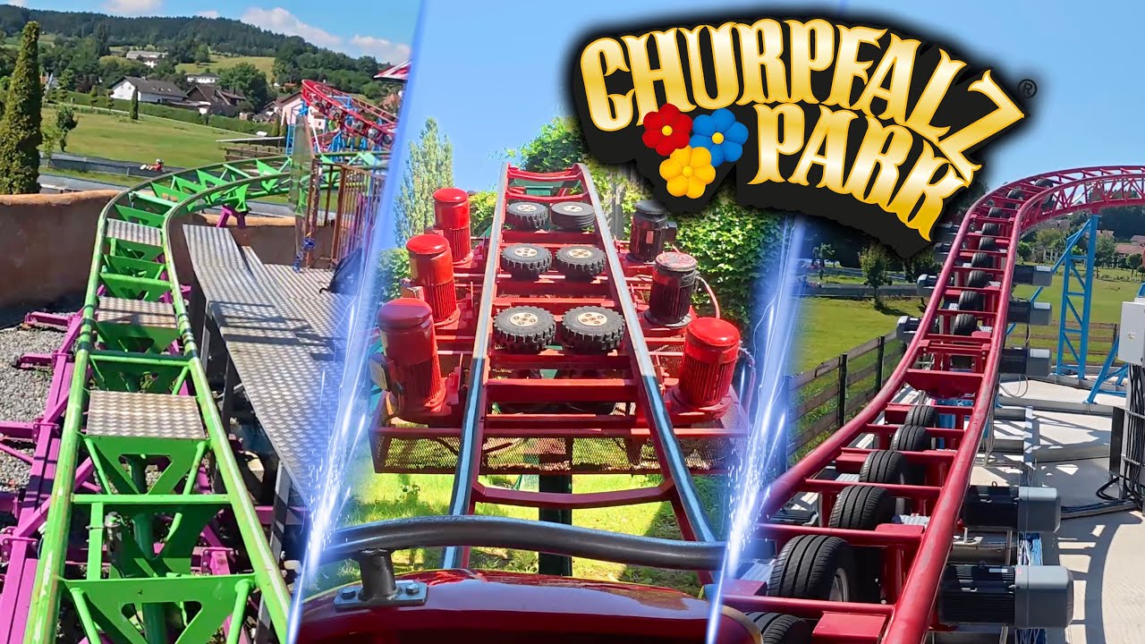 All Roller Coasters at Churpfalz Park 🇩🇪